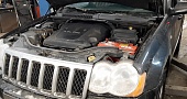 Jeep Grand Cherokee WK1 3-х литровый дизель прогорел сильфон на уголке между турбиной и сажевым фильтром. 